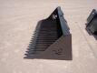 KC 72" Skid Steer Fine Skeleton Bucket, High Sides - 2