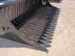 KC 72" Skid Steer Fine Skeleton Bucket, High Sides - 8