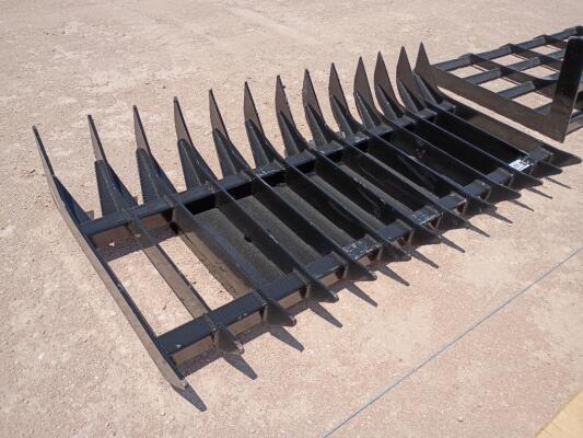 KC 70" Skid Steer Root Rake