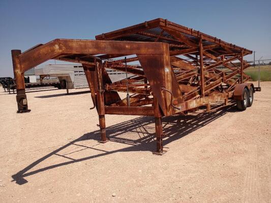 Shop Made 24Ft Gooseneck Scissor Lift Platform Trailer