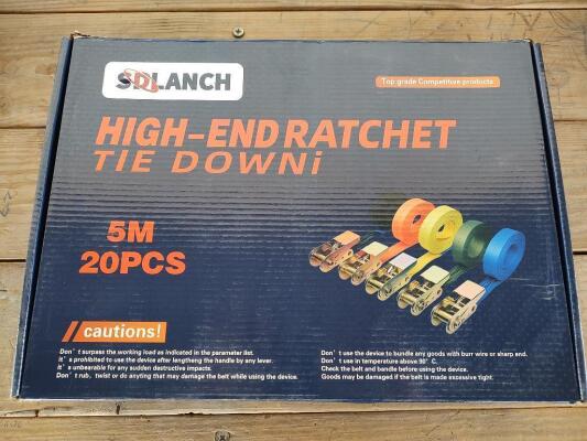 (20) SD Lanch 5m High-End Tie Down Ratchet Straps