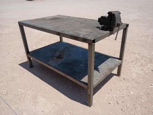 5ft x 3ft Work Bench w/Wilton Vise
