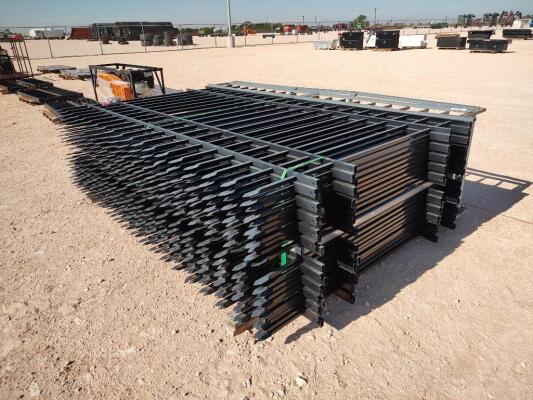 (22) pcs of 10ft x 7ft Metal Fence Panels