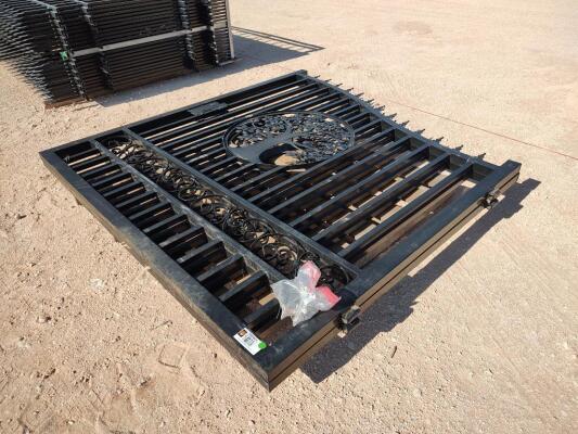 14ft x 7ft Bi-Parting Metal Gate