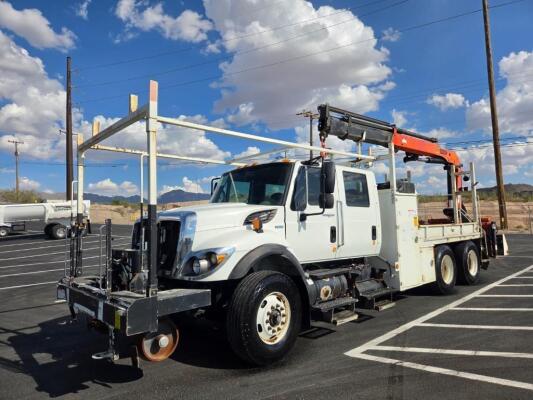 2010 International 7400 Boom Crane Truck