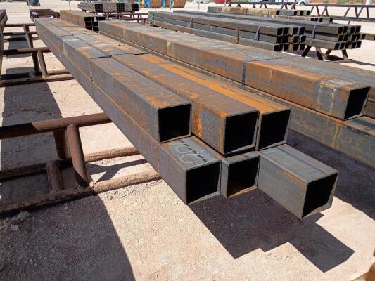 (6) pcs Hot Rolled 6" Square Tubing