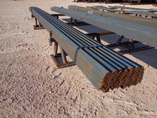 (124) Pcs 1 1/2'' x 1 1/2'' x 3/16'' Angle Iron, 20 Ft Long