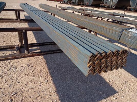 (124) Pcs 1 1/2'' x 1 1/2'' x 3/16'' Angle Iron, 20 Ft Long