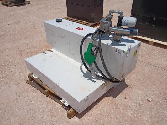 100 Gallon L Shape Fuel Transfer Tank w/Transfer Pump