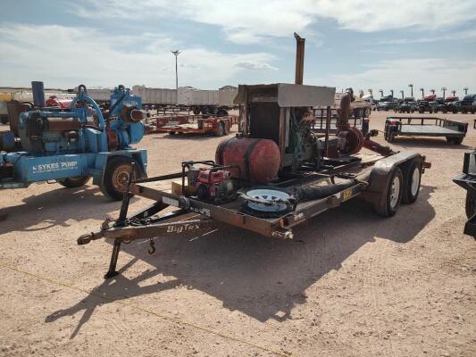 BigTex Transfer Pump Trailer w/John Deere Motor