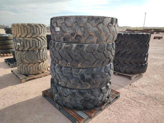 (4) Telehandler Wheels w/Tires 400/75-28