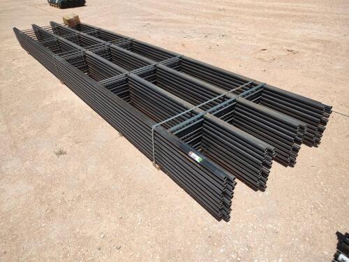 (20) ACE 4 Bar Continuous Fence Panels, 20ft Long, 4ft Tall