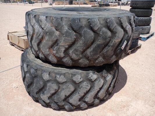 (2) Michelin Loader Tires 23.5 R 25