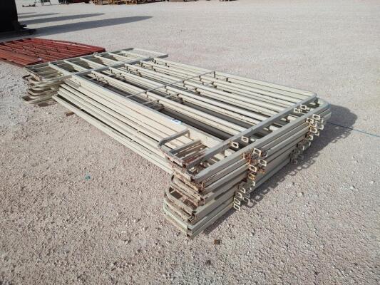 (10) 12ft Livestock Fence Panels (1) 12ft Livestock Fence Panel w/Gate