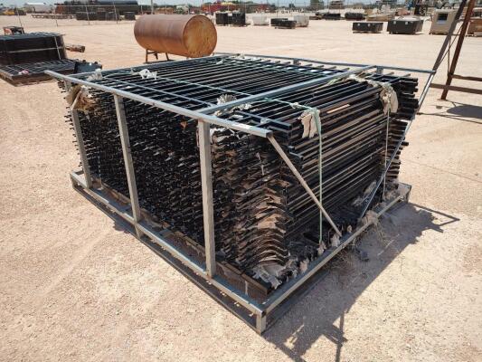 Lot of Iron Fence Panels 8ft x 6ft