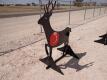 Steel Deer Shooting Target w/Heart Flapper - 2