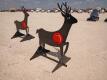 Steel Deer Shooting Target w/Heart Flapper - 3