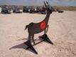 Steel Deer Shooting Target w/Heart Flapper - 4