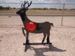 Steel Deer Shooting Target w/Heart Flapper