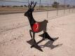 Steel Deer Shooting Target w/Heart Flapper - 2