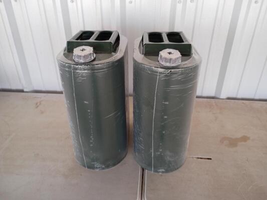 (2) 30L Steel Gas Cans