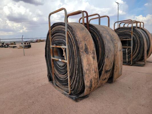 (3) Hose Reels w/ 12" Lay Flat Hoses