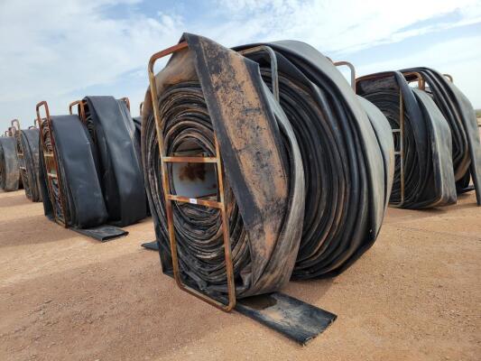 (3) Hose Reels w/ 12" Lay Flat Hoses