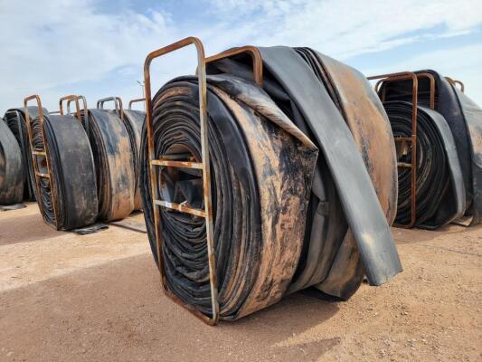 (3) Hose Reels w/ 12" Lay Flat Hoses