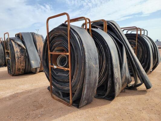 (3) Hose Reels w/ 12" Lay Flat Hoses