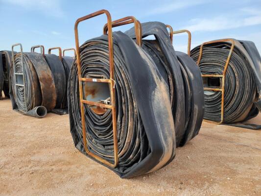 (3) Hose Reels w/ 12" Lay Flat Hoses