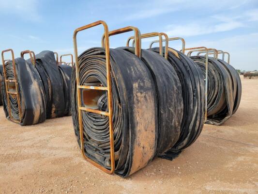 (3) Hose Reels w/ 12" Lay Flat Hoses