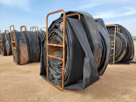 (3) Hose Reels w/ 12" Lay Flat Hoses
