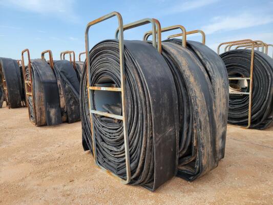 (3) Hose Reels w/ 12" Lay Flat Hoses