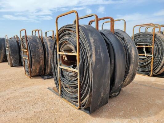 (3) Hose Reels w/ 12" Lay Flat Hoses