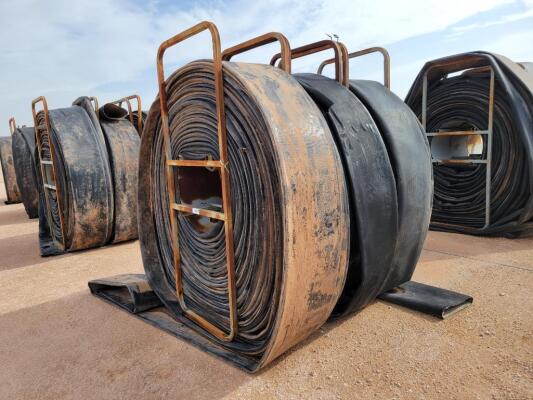 (3) Hose Reels w/ 12" Lay Flat Hoses