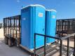 Lamar 20Ft x 7Ft Trash Trailer w/Porta Potties - 24