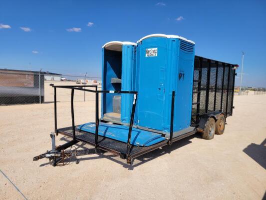 2012 Road-Clipper 20Ft x 8Ft Trash Trailer w/Porta Potties