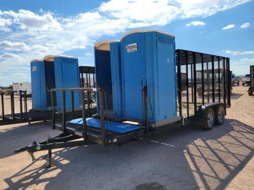 2017 Lamar 20Ft x 7Ft Trash Trailer w/Porta Potties