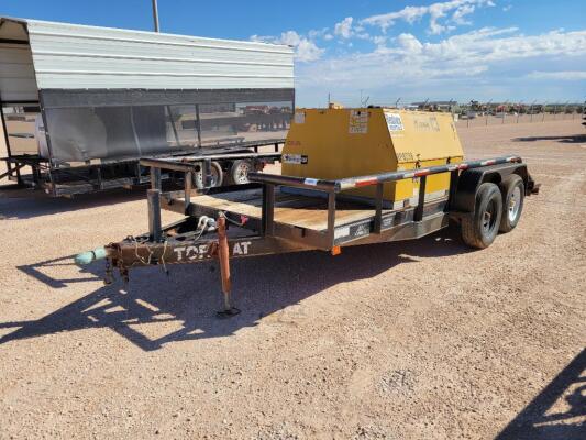 16Ft x 7Ft Tophat Utility Trailer w/ Warren Cat Generator (Runs On Starting Fluid Only)