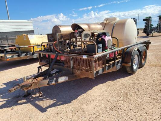 14Ft x 7Ft Shop Built Pressure Washer Trailer