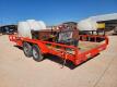 20Ft x 7Ft Shop Built Utility Trailer w/ (1) 500 Gallon Water Tank (1) Fuel Transfer Tank with Transfer Pump - 2
