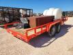 20Ft x 7Ft Shop Built Utility Trailer w/ (1) 500 Gallon Water Tank (1) Fuel Transfer Tank with Transfer Pump - 3