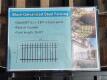 (4) Black Galvanized Steel Fencing