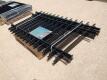 (4) Black Galvanized Steel Fencing - 4