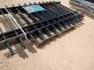 (4) Black Galvanized Steel Fencing - 6