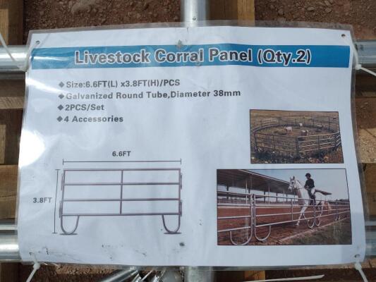 (2) Livestock Corral Panels