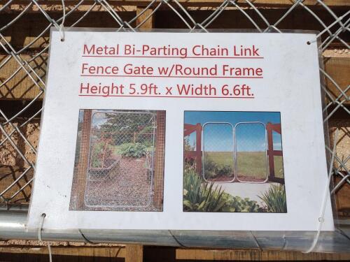Metal Bi-Parting Chain Link Fence Gates