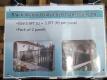 (2) Welded Black Galvanized Steel Fence