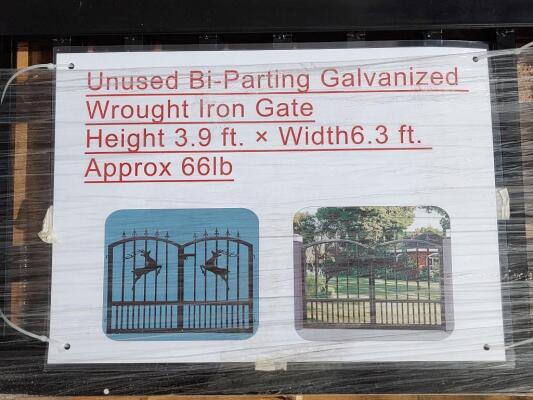 Galvanized Bi Parting Wrought Iron Gate