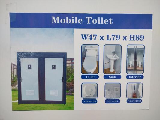Mobile Double Toilet